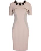 Matthew Williamson Panelled Stretch Tailoring Shift Dress - Lyst
