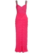 Matthew Williamson Plain Chiffon Tiered Gown - Lyst