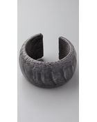 Dannijo Connor Ostrich Leather Cuff - Lyst
