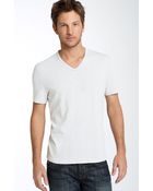 John Varvatos Trim Fit Slubbed V-neck T-shirt (men) - Lyst
