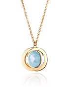 La Diosa Sea Blue Chalcedony Honey-moon Pendant - Lyst