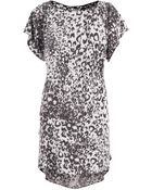 Sea Silk Broken Chain Print Layer Dress - Lyst