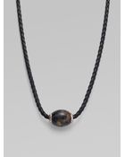 David Yurman Pietersite Bead Necklace - Lyst