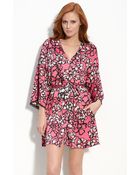 DKNY Floral Appeal Robe - Lyst