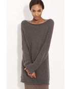 Donna Karan New York Collection Raised Seam Sweater - Lyst