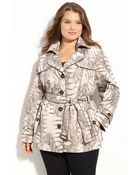 Gallery Animal Print Trench - Lyst