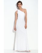 Js Boutique Sequin One Shoulder Gown - Lyst
