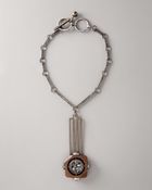 Lanvin Wood & Crystal Pendant Necklace - Lyst