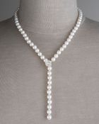 Mikimoto Akoya Pearl Lariat Necklace - Lyst