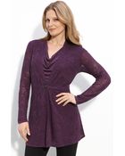 Nic + Zoe Pointelle Knit Cardigan - Lyst
