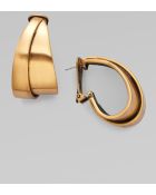 Oscar de la Renta Geometric Relief Hoop Earring - Lyst