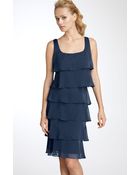 Patra Beaded Iridescent Chiffon Dress - Lyst