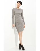 T By Alexander Wang Stripe Knit Dress - Lyst