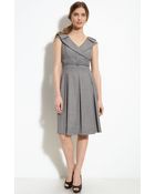 Tahari By Arthur S. Levine Belted Dress - Lyst