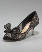Valentino Couture Lace Bow Pump - Lyst