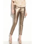 Foley + Corinna Leather Pants - Lyst