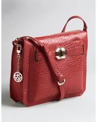 DKNY Leather Zip-top Shoulder Bag - Lyst