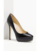 Jimmy Choo Leather Cosmic Platform Pumps - Lyst