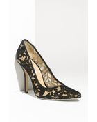 Oscar de la Renta Macramé Lace Pump - Lyst