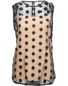 Stella McCartney Polka Dot Sleeveless Top - Lyst