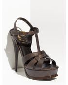 Saint Laurent Tribute Sandal - Lyst