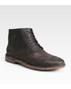Florsheim By Duckie Brown Broken-in Brogue Boots - Lyst