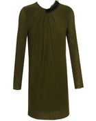 3.1 Phillip Lim Jersey Dress with Embellished Neckline - Lyst