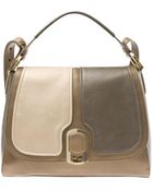 Fendi New Silvana Large Contrasting Leather Bag - Lyst