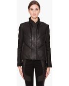 Helmut Lang Waxed Leather Jacket - Lyst