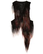 Ann Demeulemeester Asymmetric Goats Hair Waistcoat - Lyst