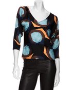 Diane von Furstenberg Kindra Stretch Silk Top - Lyst