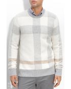 Burberry Brit Check Print Sweater - Lyst