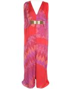 Matthew Williamson Harlequin Chiffon Sail Gown - Lyst