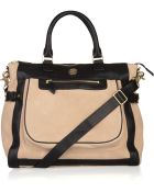 Tory Burch Carlin Two-tone Leather Tote - Lyst