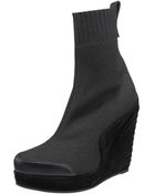 Saint Laurent Accordion-wedge Sock Boot - Lyst