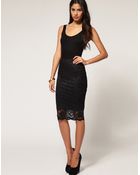 ASOS Collection Asos Pencil Skirt in Lace - Lyst