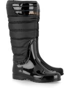 Burberry Quilted Patent-rubber Wellington Boots - Lyst
