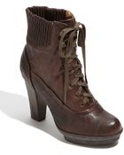 Frye Mimi Lace-up Bootie - Lyst