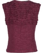 Marc Jacobs Ruffled Sleeveless Top - Lyst