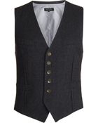 Rag & Bone Herringbone Waistcoat - Lyst