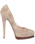 Casadei 130mm Suede Pumps - Lyst