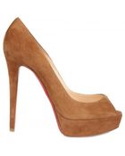 Christian Louboutin 140mm Banana Suede Pumps - Lyst