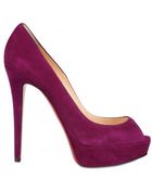 Christian Louboutin 140mm Banana Suede Pumps - Lyst