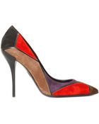 Roger Vivier 100mm Suede Prism Pumps - Lyst