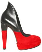 Viktor & Rolf 125mm Suede and Calfskin Pumps - Lyst