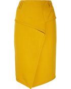 Proenza Schouler Wool-blend Wrap-effect Skirt - Lyst
