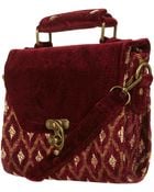 Topshop Jaquared Velvet Box Bag - Lyst