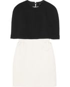 Giambattista Valli Two-tone Crepe Cape Dress - Lyst