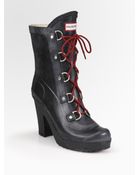 Hunter Gabby Lace-up Ankle Boots - Lyst