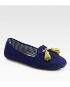Charles Philip Shanghai Sylvie Suede Tassel Loafers - Lyst